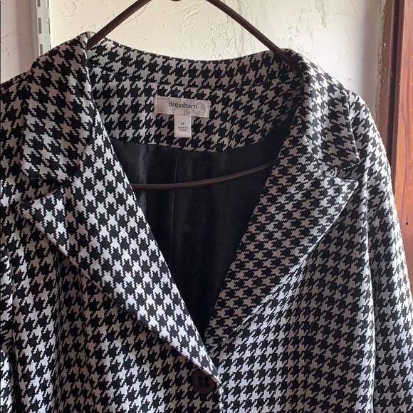 Hound tooth style blazer-plus size - Picture 3 of 5